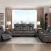 9211BRG Seating-Tabor Collection 2pc Set: Sofa, Love (Power)