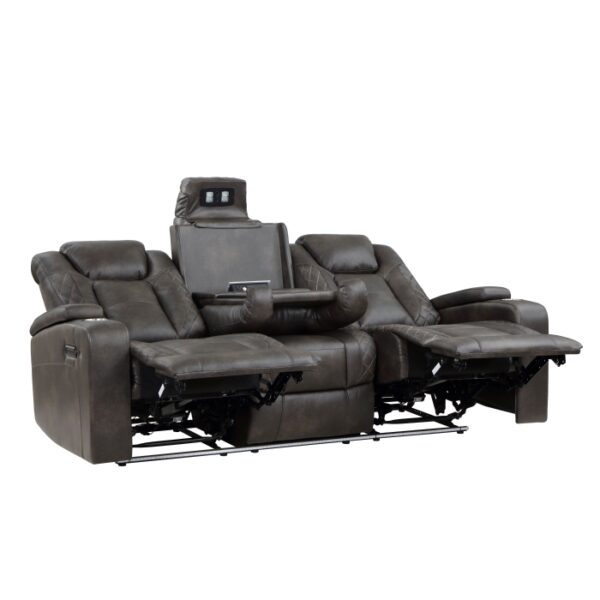 9211BRG-3PWH Power Double Reclining Sofa ...