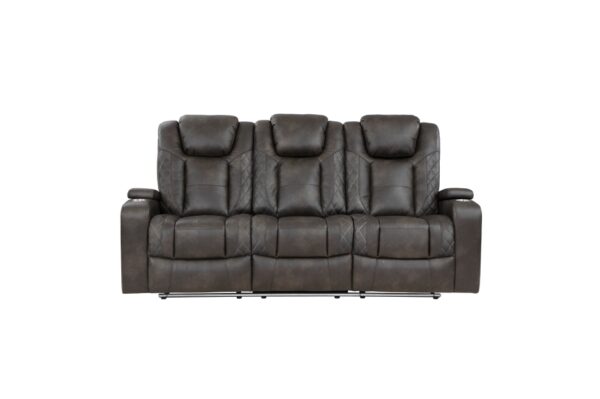 9211BRG Seating-Tabor Collection 2pc Set: Sofa, Love (Power)