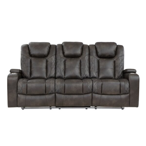 9211BRG-3PWH Power Double Reclining Sofa ...