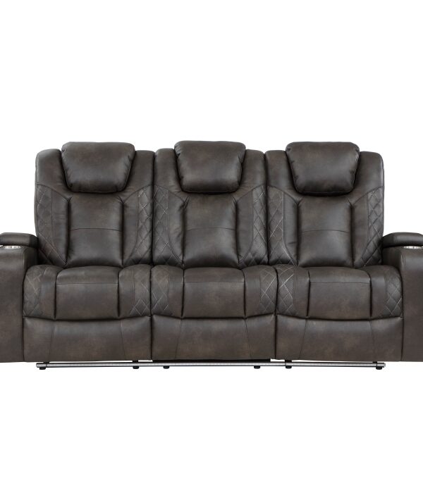 9211BRG-3PWH Power Double Reclining Sofa ...