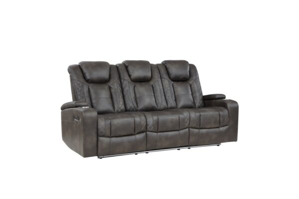 9211BRG Seating-Tabor Collection 2pc Set: Sofa, Love (Power)