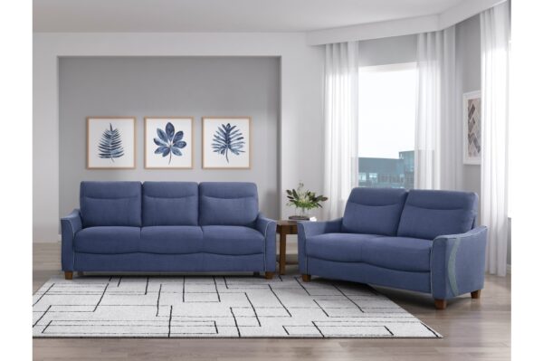 9236BU Seating-Harstad Collection 2pc Set: Sofa, Love