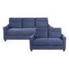 9236BU Seating-Harstad Collection 2pc Set: Sofa, Love