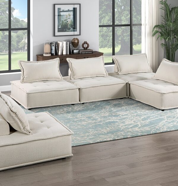 9237BE Seating-Inman Collection 5-Piece Modular Sectional
