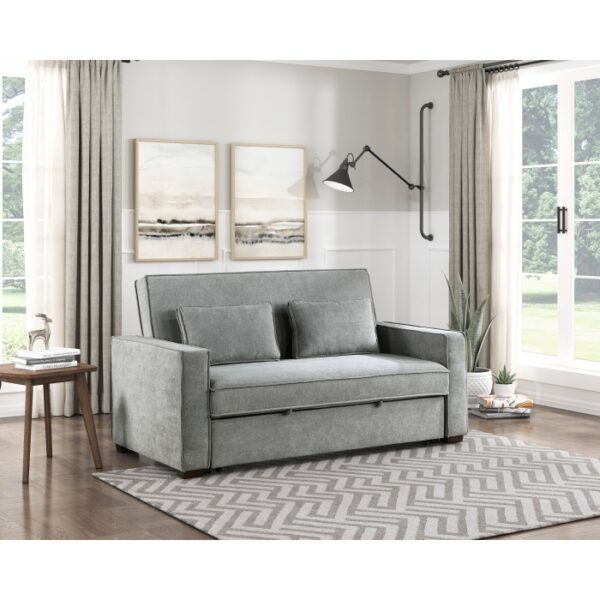 9238GY-3CL Convertible Studio Sofa with...