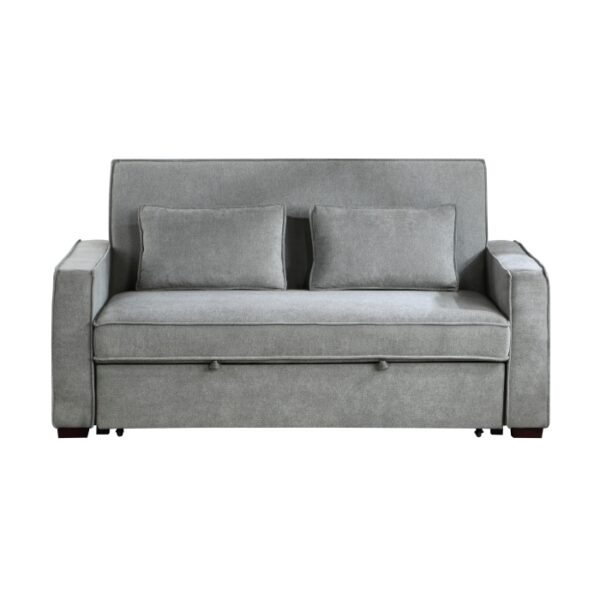 9238GY-3CL Convertible Studio Sofa with...