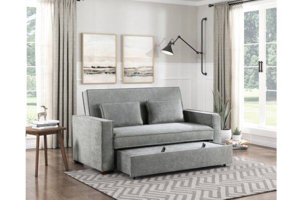 9238GY Seating-Alta Collection Convertible Studio Sofa with...