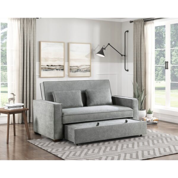 9238GY-3CL Convertible Studio Sofa with...