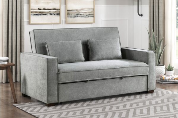 9238GY Seating-Alta Collection Convertible Studio Sofa with...