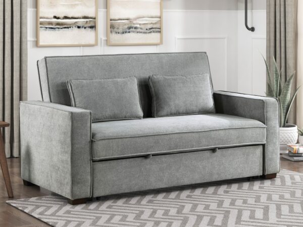 9238GY Seating-Alta Collection Convertible Studio Sofa with...