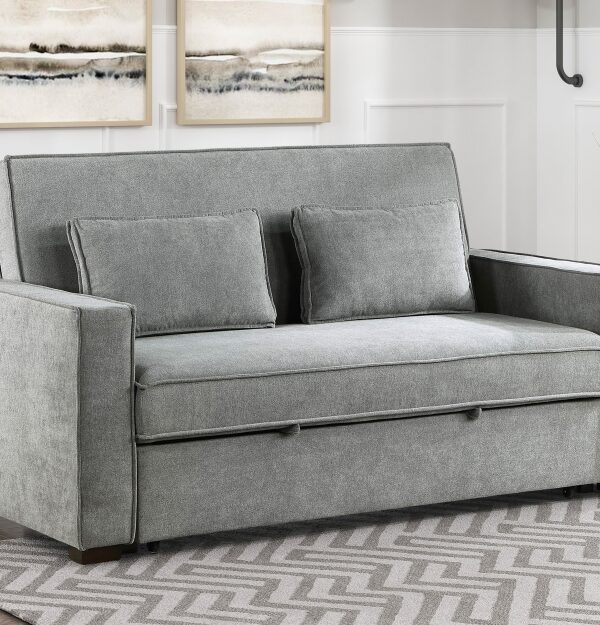 9238GY Seating-Alta Collection Convertible Studio Sofa with...