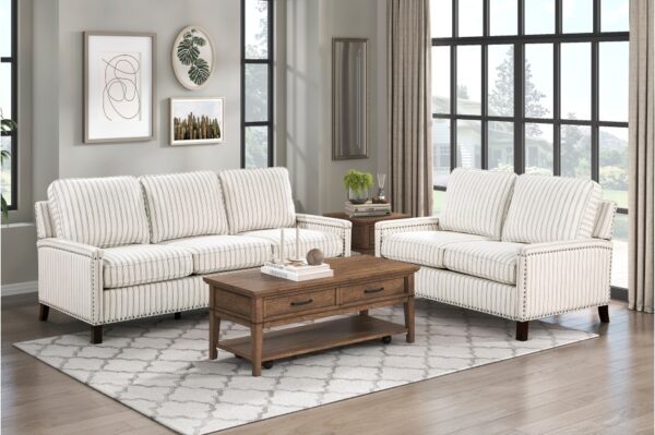 9257 Seating-Landrum Collection 2pc Set: Sofa, Love