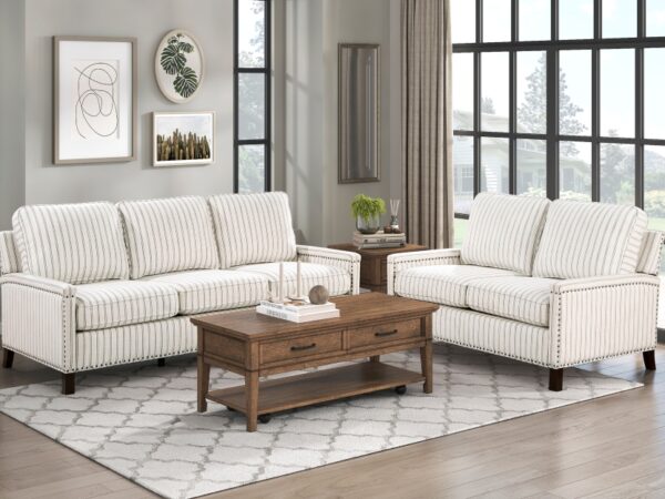 9257 Seating-Landrum Collection 2pc Set: Sofa, Love