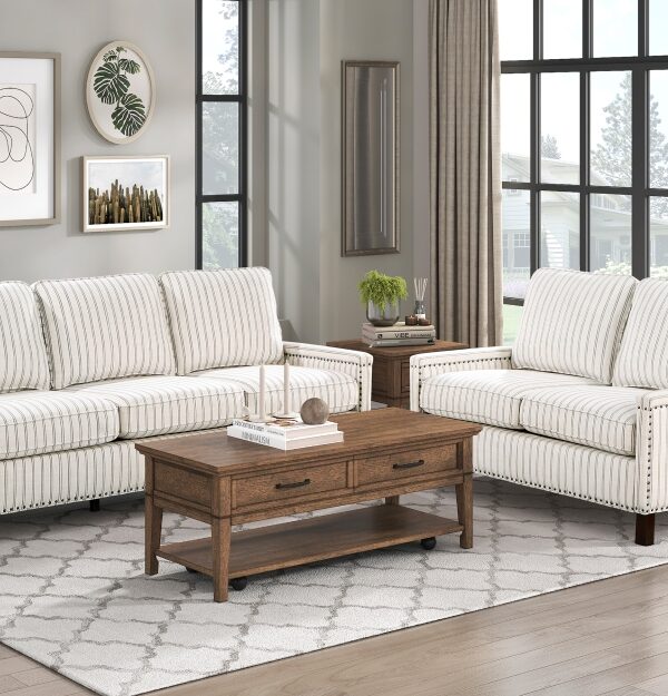 9257 Seating-Landrum Collection 2pc Set: Sofa, Love