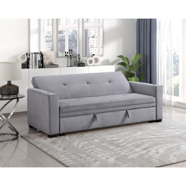 9258 Convertible Sofa with Hidden...
