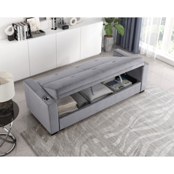 9258 Convertible Sofa with Hidden...
