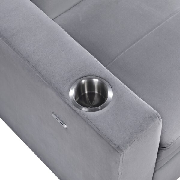 9258 Convertible Sofa with Hidden...
