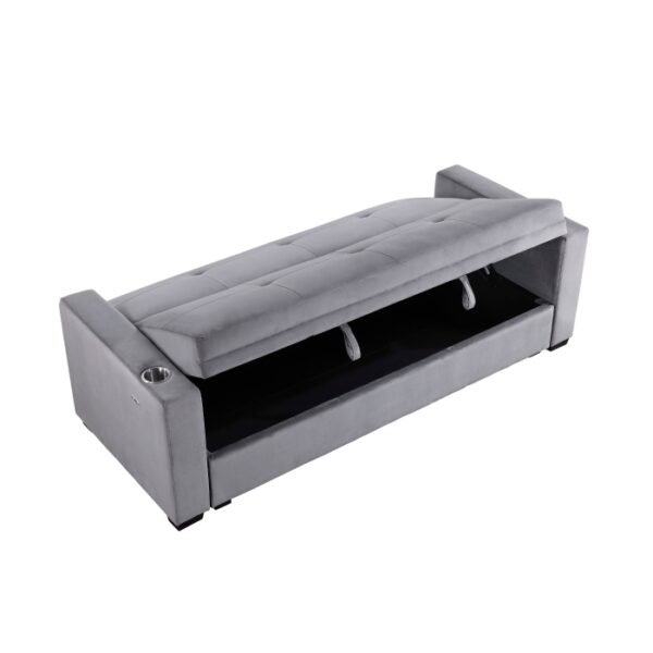 9258 Convertible Sofa with Hidden...