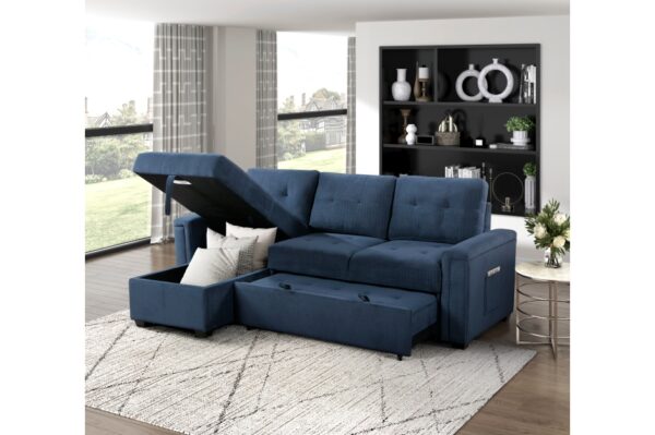 9259 Seating-Barbara Collection Reversible Sectional with Hi...