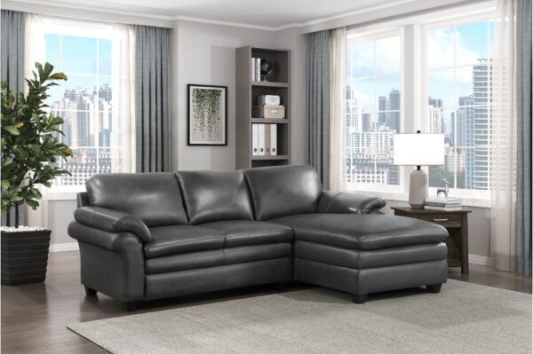 9267GY*2 Seating-Exton Collection 2-Piece Sectional with Right...