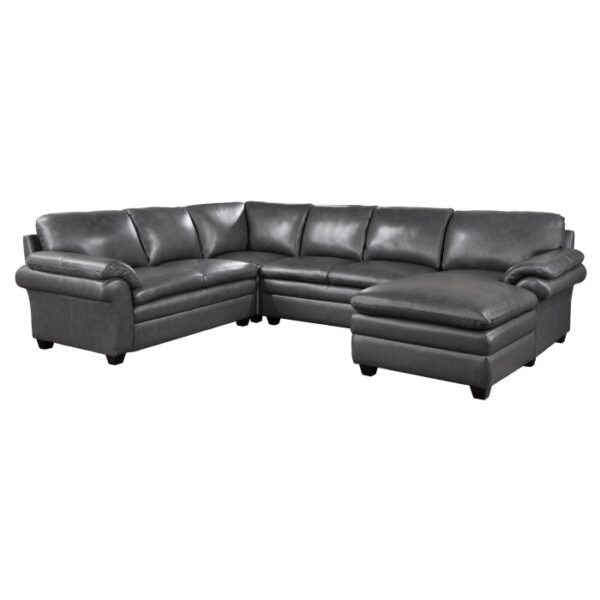 9267GY*42LRC 4-Piece Sectional with Right...