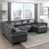 9267GY*4 Seating-Exton Collection 4-Piece Sectional with Right...