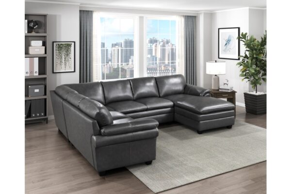 9267GY*4 Seating-Exton Collection 4-Piece Sectional with Right...