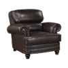 9268BRW Seating-Milford Collection 2pc Set: Sofa, Love