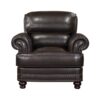9268BRW Seating-Milford Collection 2pc Set: Sofa, Love