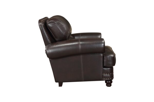 9268BRW Seating-Milford Collection 2pc Set: Sofa, Love