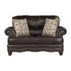 9268BRW Seating-Milford Collection 2pc Set: Sofa, Love