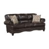 9268BRW Seating-Milford Collection 2pc Set: Sofa, Love