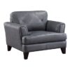 9279BGY Seating-Thierry Collection 2pc Set: Sofa, Love