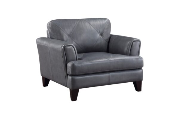 9279BGY Seating-Thierry Collection 2pc Set: Sofa, Love