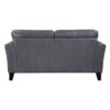 9279BGY Seating-Thierry Collection 2pc Set: Sofa, Love