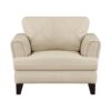 9279CRM Seating-Thierry Collection 2pc Set: Sofa, Love