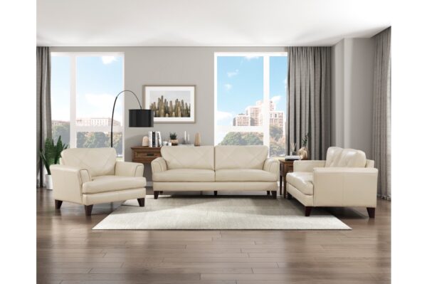 9279CRM Seating-Thierry Collection 2pc Set: Sofa, Love