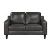 9294GRY Seating-Aldrich Collection 2pc Set: Sofa, Love