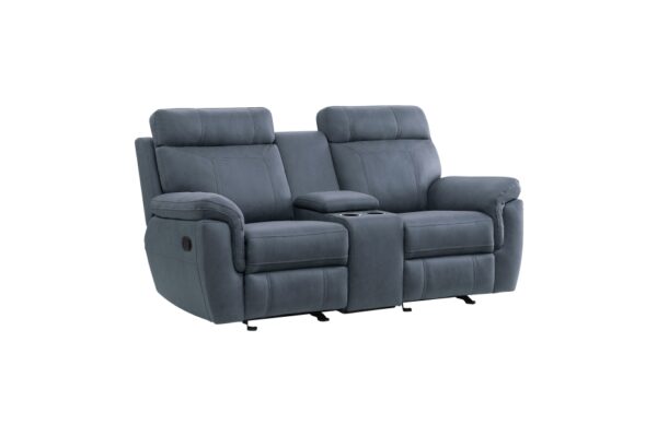 9301BUE Seating-Clifton Collection 2pc Set: Sofa, Love