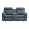 9301BUE Seating-Clifton Collection 2pc Set: Sofa, Love