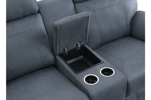 9301BUE Seating-Clifton Collection 2pc Set: Sofa, Love
