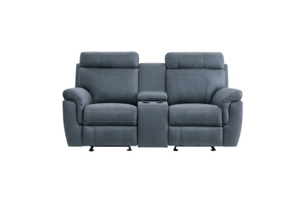 9301BUE Seating-Clifton Collection 2pc Set: Sofa, Love