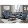 9301BUE-3 Double Reclining Sofa with C...