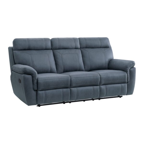 9301BUE-3 Double Reclining Sofa with C...