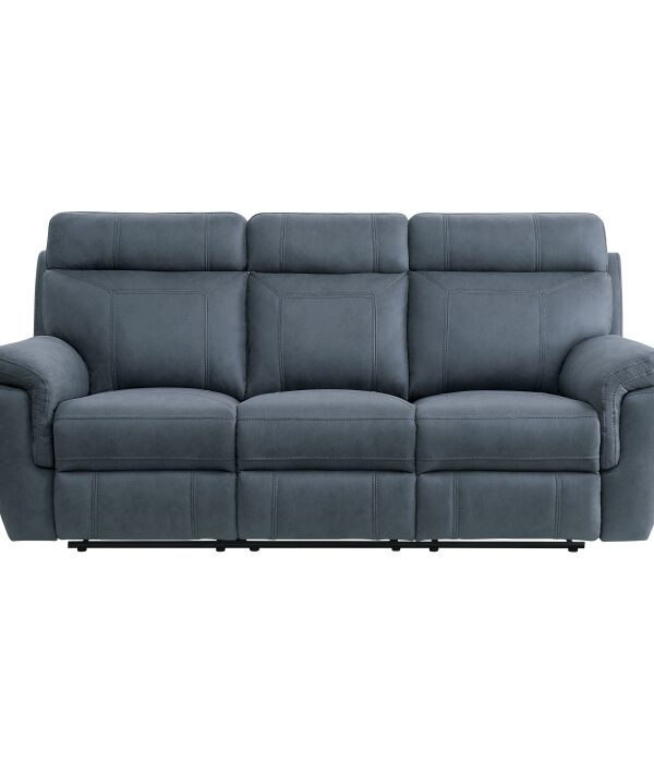 9301BUE-3 Double Reclining Sofa with C...