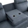 9301BUE Seating-Clifton Collection 2pc Set: Sofa, Love