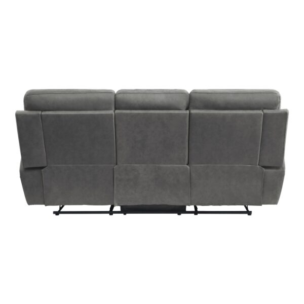 9301GRY-3 Double Reclining Sofa with C...