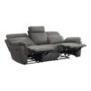 9301GRY-3 Double Reclining Sofa with C...