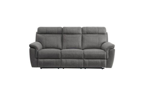 9301GRY Seating-Clifton Collection 2pc Set: Sofa, Love